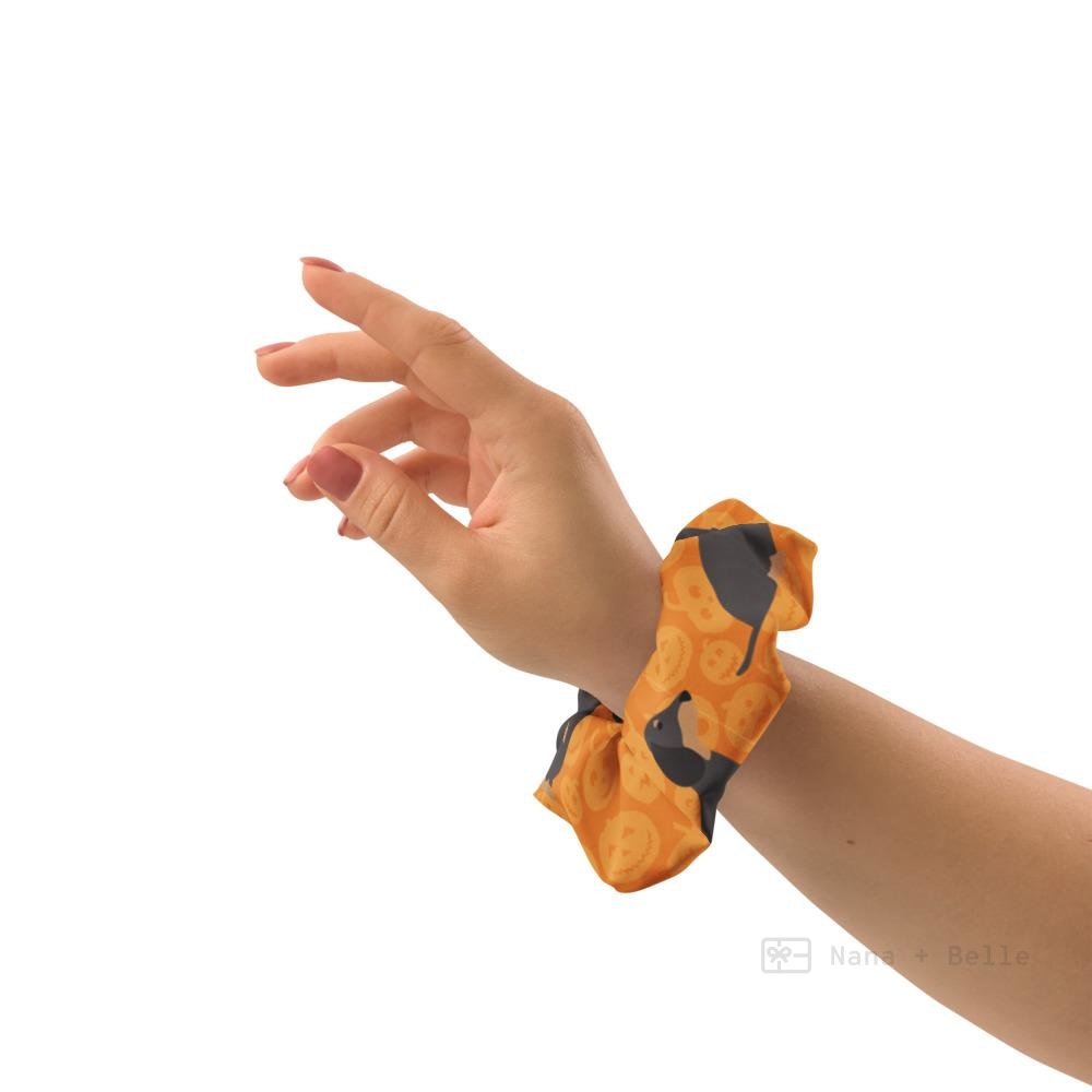 Halloween Dachshund Scrunchie Ponytail Holders