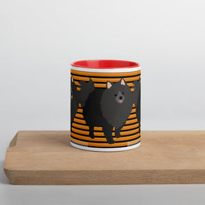 Halloween Pomeranian Striped Mug