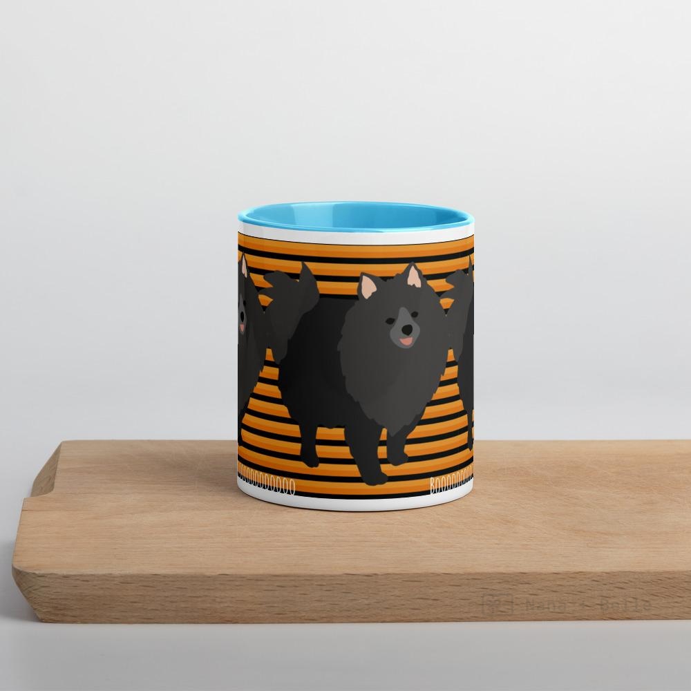 Halloween Pomeranian Striped Mug