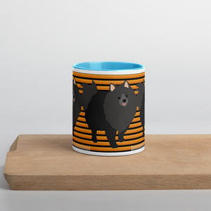 Halloween Pomeranian Striped Mug