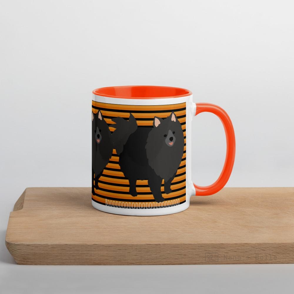 Halloween Pomeranian Striped Mug