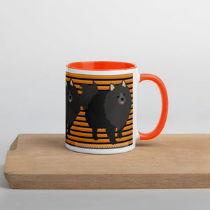 Halloween Pomeranian Striped Mug