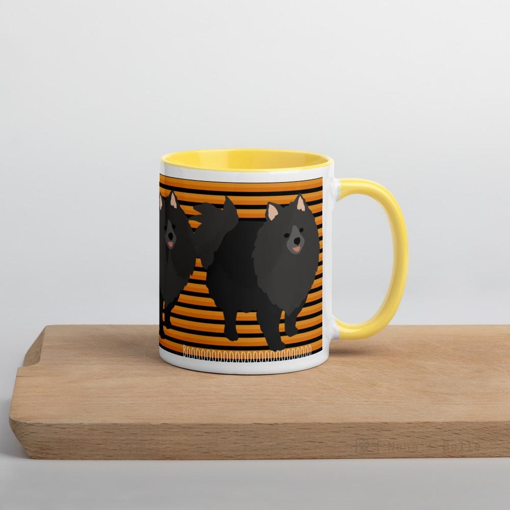 Halloween Pomeranian Striped Mug