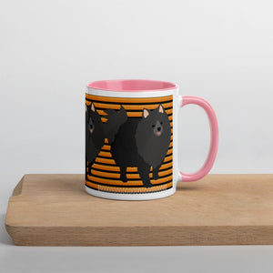 Halloween Pomeranian Striped Mug