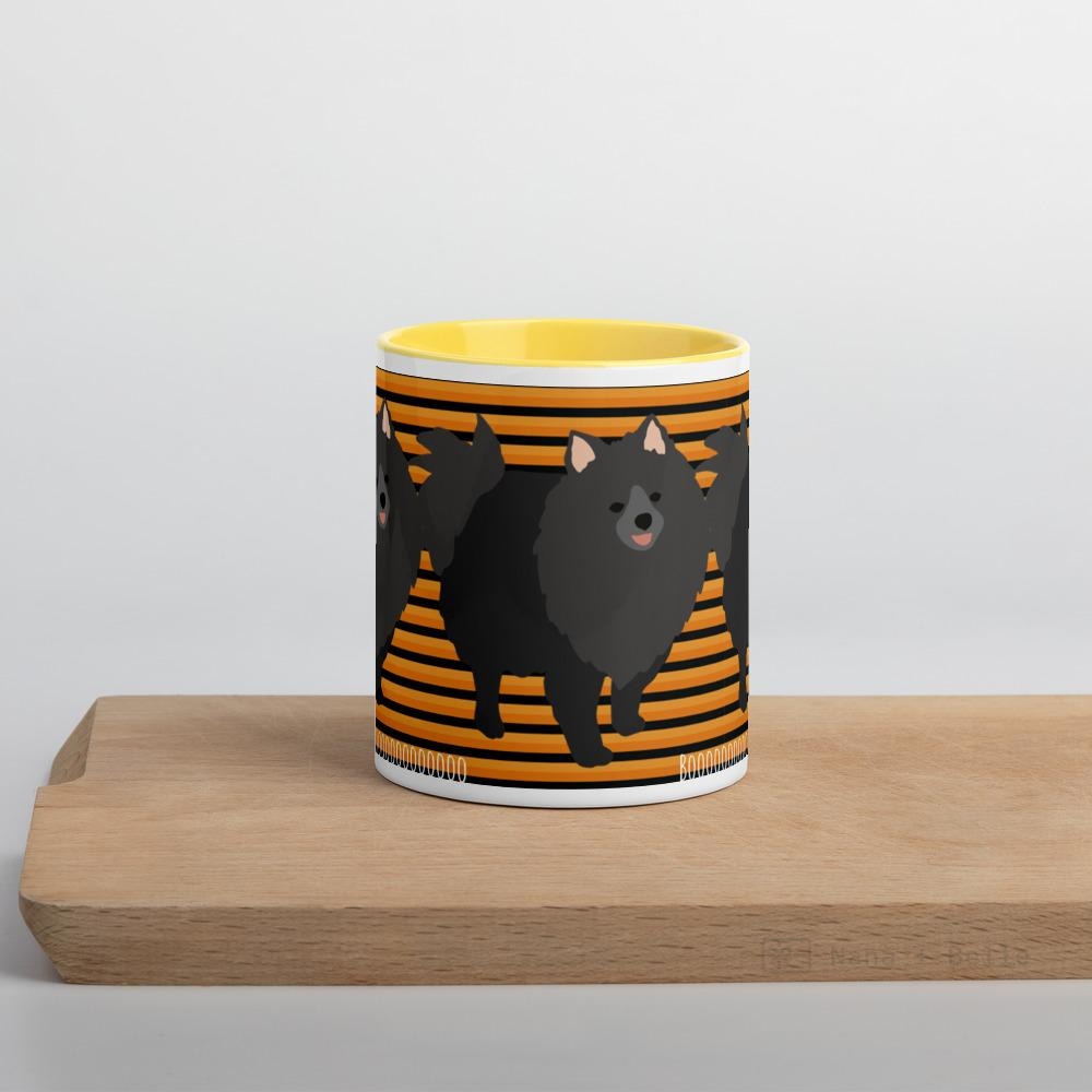 Halloween Pomeranian Striped Mug