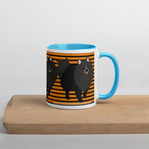 Halloween Pomeranian Striped Mug