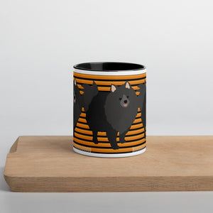 Halloween Pomeranian Striped Mug