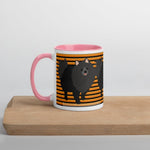 Load image into Gallery viewer, Halloween Pomeranian Striped Mug Pink
