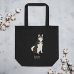 Load image into Gallery viewer, Husky Cusfomised Eco Tote Bag Bags
