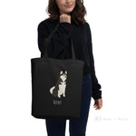 Load image into Gallery viewer, Husky Cusfomised Eco Tote Bag Bags
