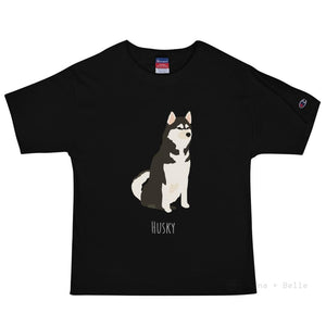 Husky Customised Champion T-Shirt Black / S