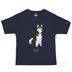 Load image into Gallery viewer, Husky Customised Champion T-Shirt Navy / S
