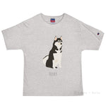 Load image into Gallery viewer, Husky Customised Champion T-Shirt Oxford Grey Heather / S
