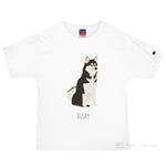 Load image into Gallery viewer, Husky Customised Champion T-Shirt White / S
