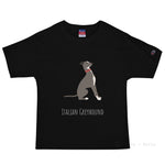 Load image into Gallery viewer, Italian Greyhound Customised Champion T-Shirt Black / S
