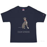 Load image into Gallery viewer, Italian Greyhound Customised Champion T-Shirt Navy / S
