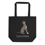 Load image into Gallery viewer, Italian Greyhound Customised Eco Tote Bag Bags
