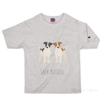 Load image into Gallery viewer, Jack Russell Customised Champion T-Shirt Oxford Grey Heather / S
