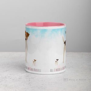 Jack Russell Mug With Colour Inside Mugs