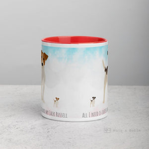 Jack Russell Mug With Colour Inside Mugs