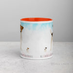 Load image into Gallery viewer, Jack Russell Mug With Colour Inside Mugs
