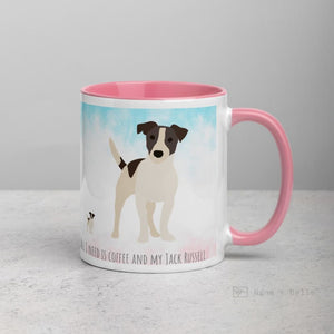 Jack Russell Mug With Colour Inside Mugs