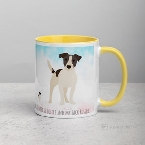 Jack Russell Mug With Colour Inside Mugs