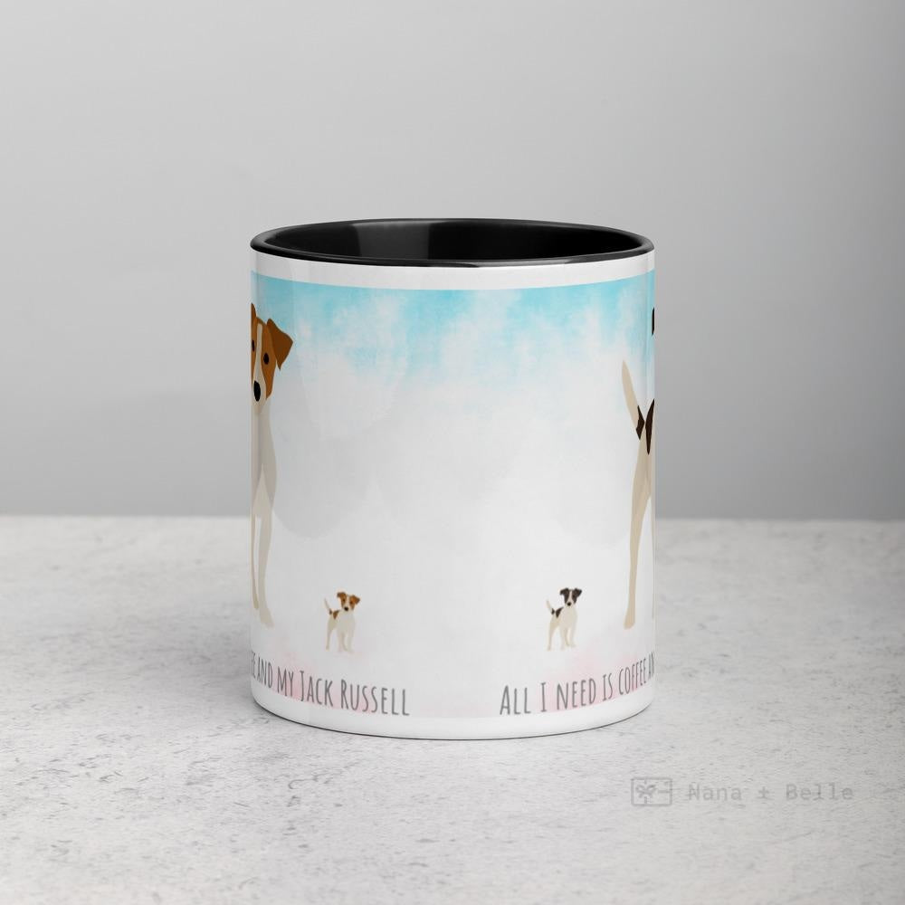 Jack Russell Mug With Colour Inside Mugs