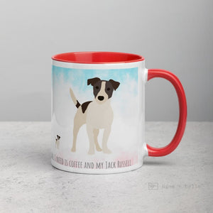 Jack Russell Mug With Colour Inside Mugs