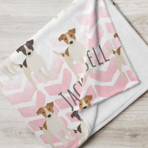 Jack Russell Throw Blanket Cushions