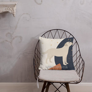 Labrador Abstract Pattern Cushion For Lab Lovers Chair & Sofa Cushions