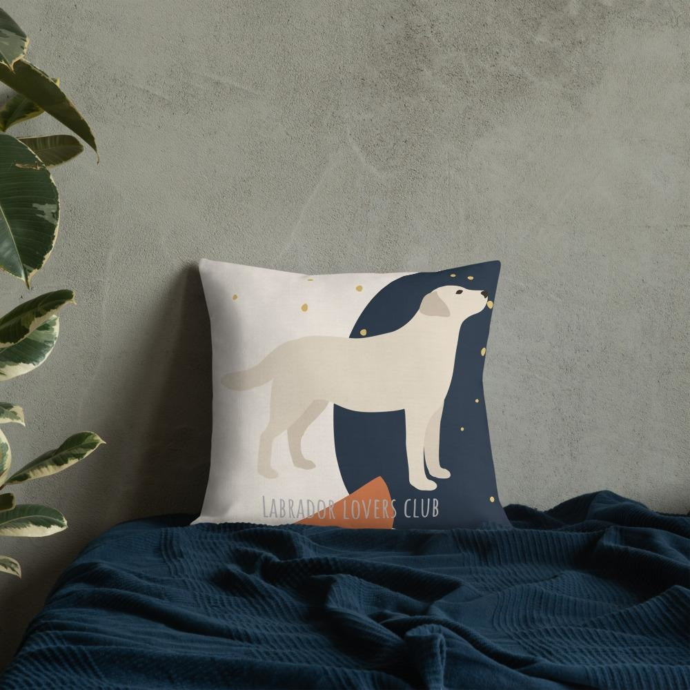 Labrador Abstract Pattern Cushion For Lab Lovers Chair & Sofa Cushions