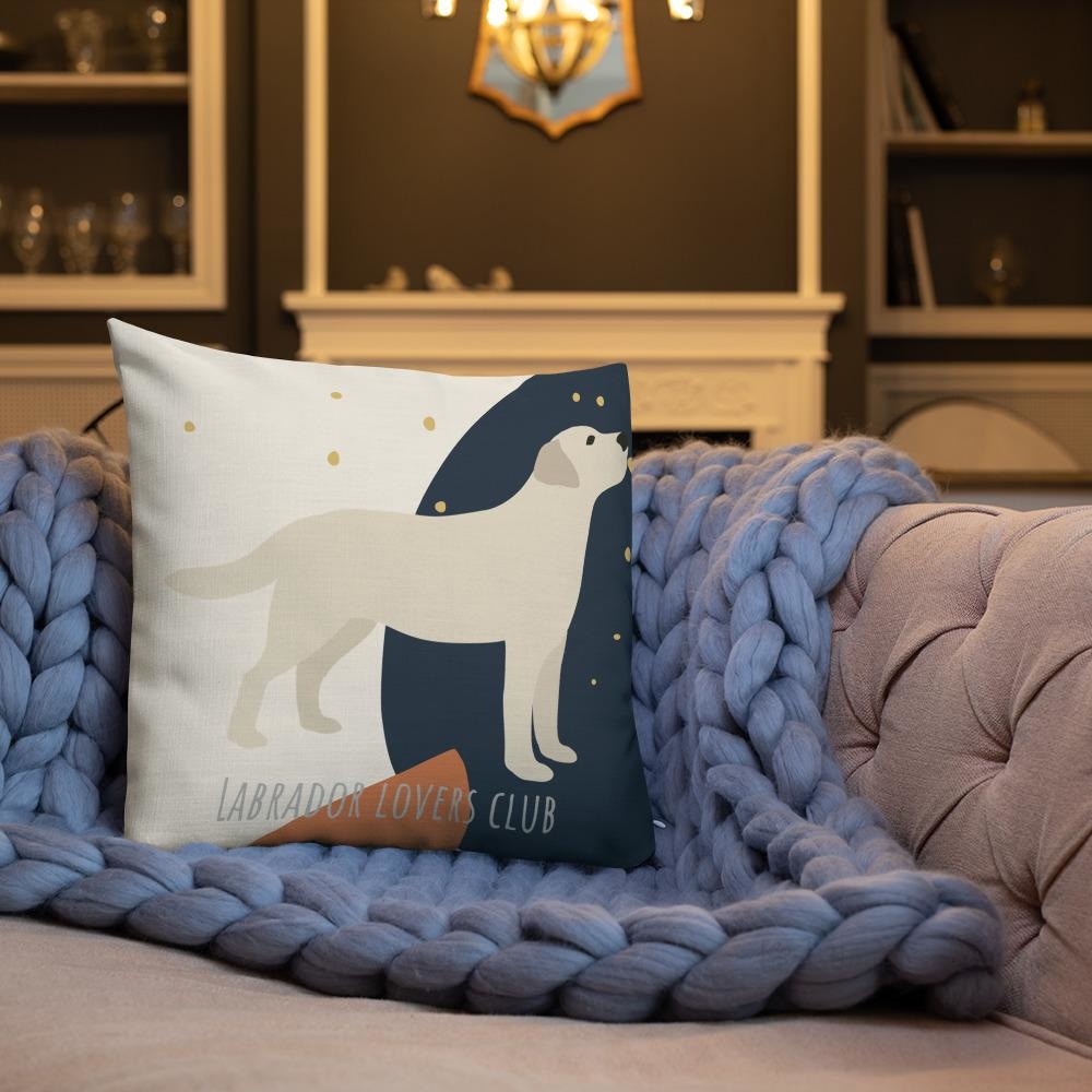 Labrador Abstract Pattern Cushion For Lab Lovers Chair & Sofa Cushions