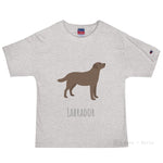 Load image into Gallery viewer, Labrador Customised Champion T-Shirt Oxford Grey Heather / S
