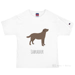 Load image into Gallery viewer, Labrador Customised Champion T-Shirt White / S
