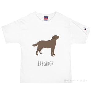 Labrador Customised Champion T-Shirt White / S