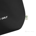 Load image into Gallery viewer, Large Organic Black Tote Bag - Good Thoughts Only
