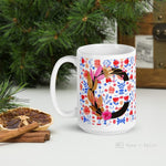 Load image into Gallery viewer, Letter C Floral Alphabet 15Oz Large Mug Mugs
