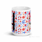 Load image into Gallery viewer, Letter H Floral Alphabet 15Oz Large Mug
