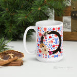 Load image into Gallery viewer, Letter Q Floral Alphabet 15Oz Large Mug Mugs
