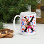 Load image into Gallery viewer, Letter X Floral Alphabet 15Oz Large Mug Mugs
