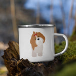 Load image into Gallery viewer, Light Brown Shih Tzu Dog Enamel Mug Mugs
