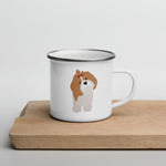 Load image into Gallery viewer, Light Brown Shih Tzu Dog Enamel Mug Mugs
