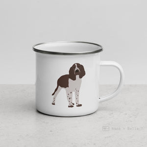 Liver & White English Springer Spaniel Dog Enamel Mug Mugs