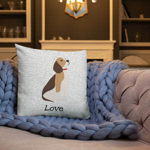 Love Beagle Striped Pattern Cushion Chair & Sofa Cushions