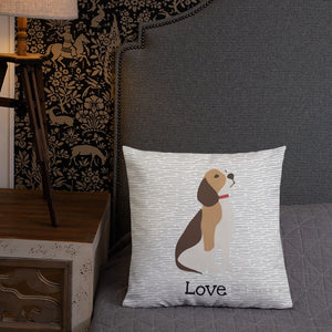 Love Beagle Striped Pattern Cushion Chair & Sofa Cushions