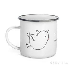 Love Bird Enamel Mug / Cup