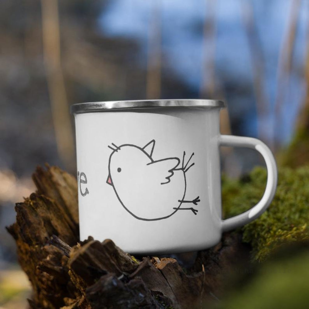 Love Bird Enamel Mug / Cup