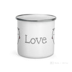 Load image into Gallery viewer, Love Bird Enamel Mug / Cup
