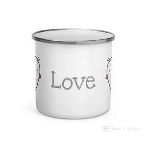 Love Bird Enamel Mug / Cup